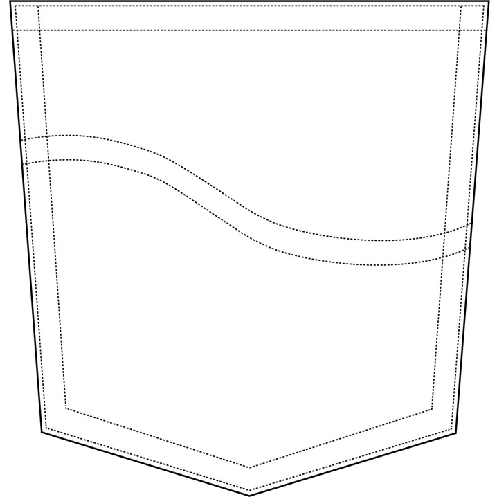 男大喇叭左后尖角口袋装饰线1