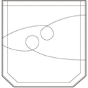 男直筒右后方角口袋装饰线3