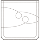 男直筒右后圆角口袋装饰线3